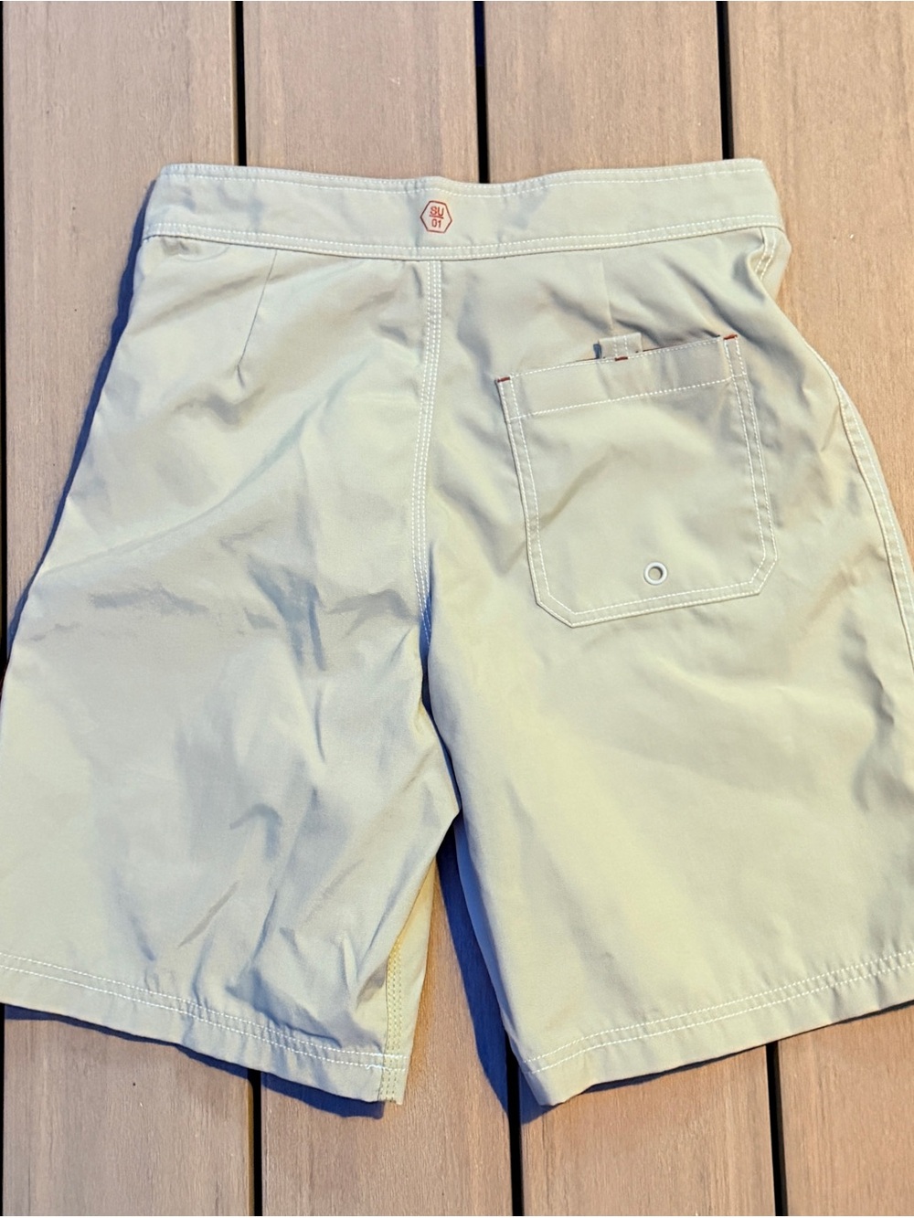 Y2K Stüssy Nylon Board Shorts Khaki 30 - Picture 3 of 8